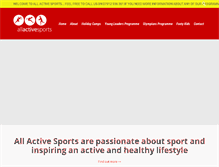 Tablet Screenshot of allactivesports.co.uk